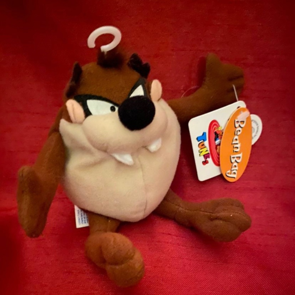 1997 Looney Tunes-Tasmanian Devil Bean Bag (With Tags)